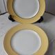 Set of 6 yellow dessert plates Moulin des Loups