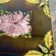 Antique Art Nouveau ceramic tile from 1900