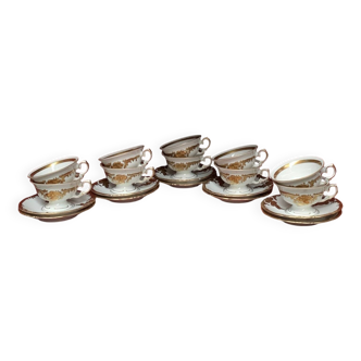 Lot - 10 pairs of Wawel coffee cups