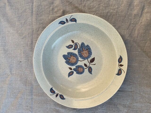Hollow earthenware dish model sologne st Amand france vintage