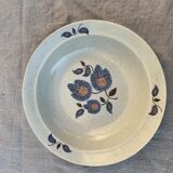 Hollow earthenware dish model sologne st Amand france vintage