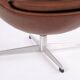 The Egg - Model 3316 - Brown leather - Arne Jacobsen - Fritz Hansen