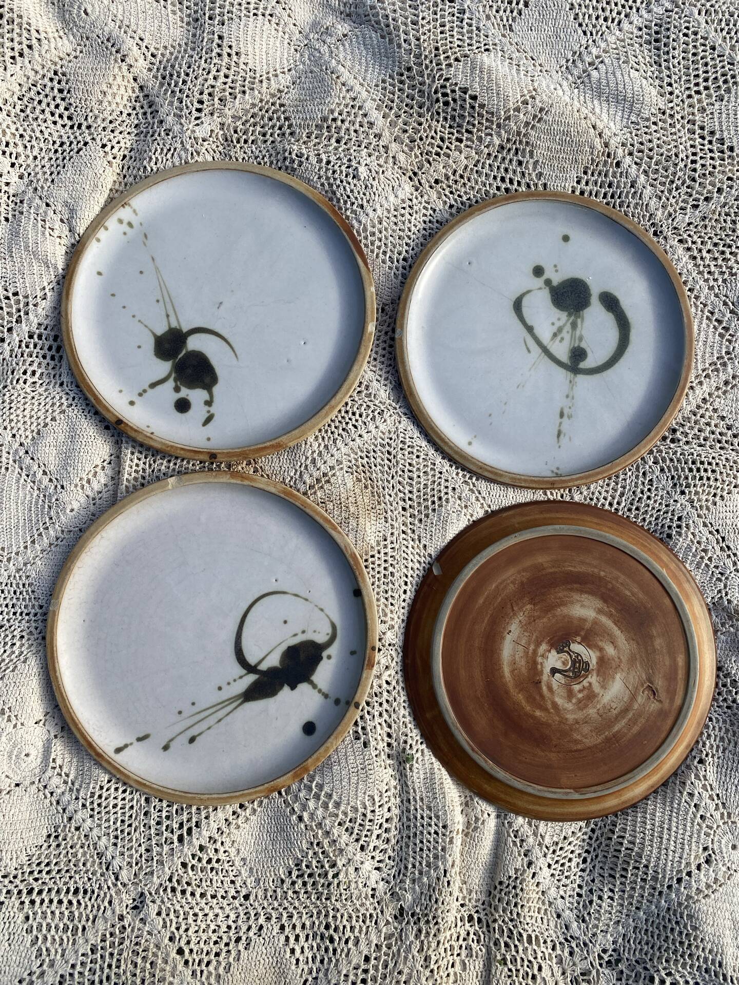 Madeleine Brault pottery service La Colombe 1960s