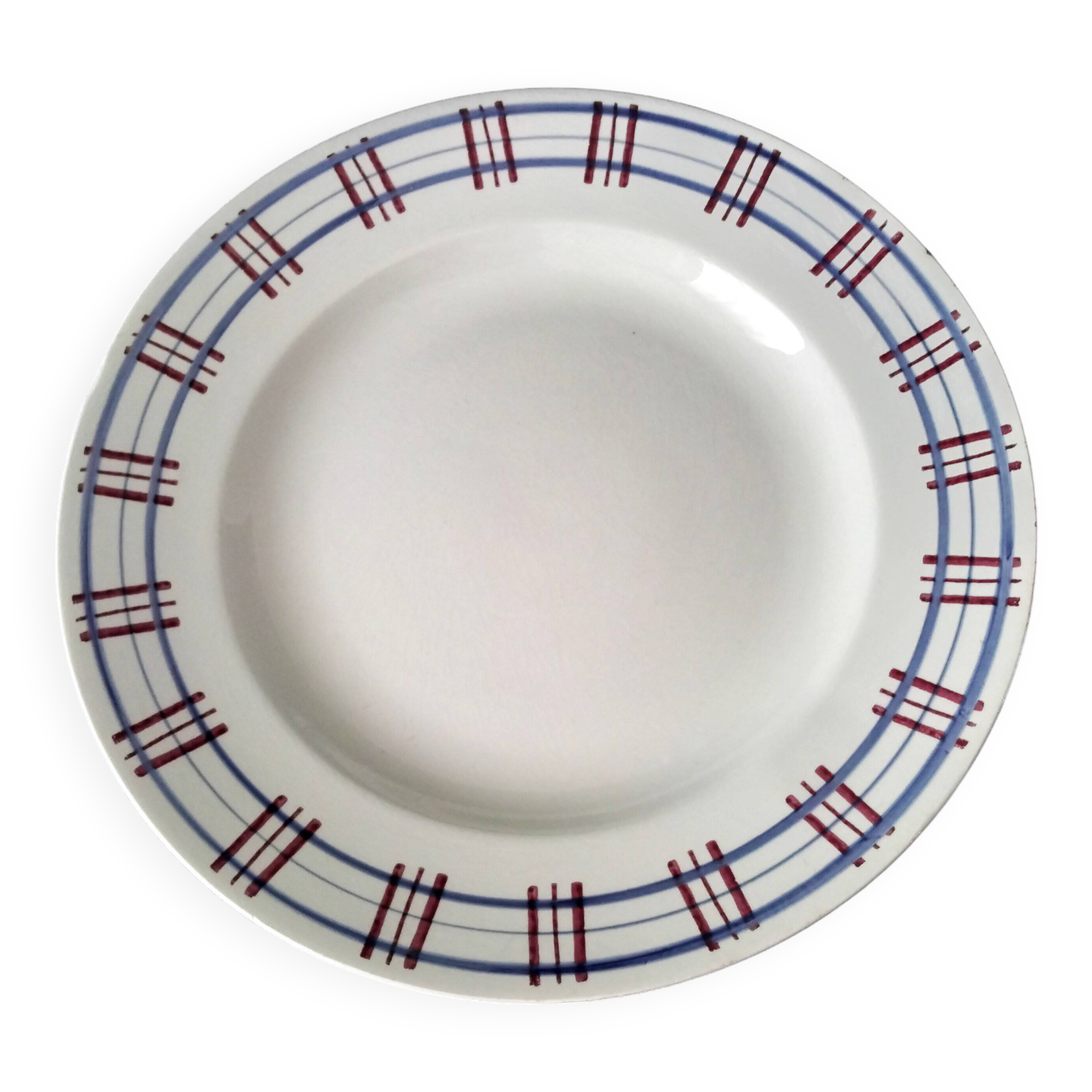 Large Sarreguemines serving dish Poitou model 32 cm