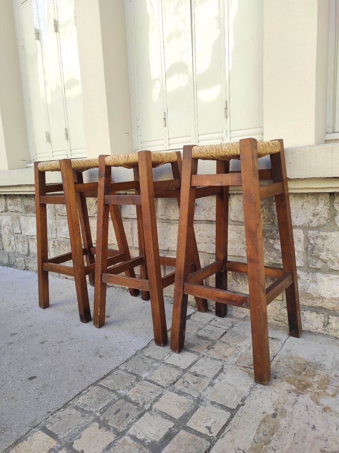 Brutalist high stools