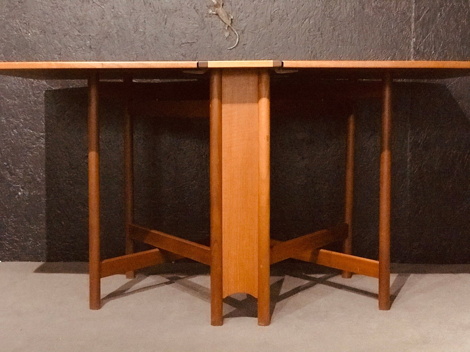 Mid-century teak folding table