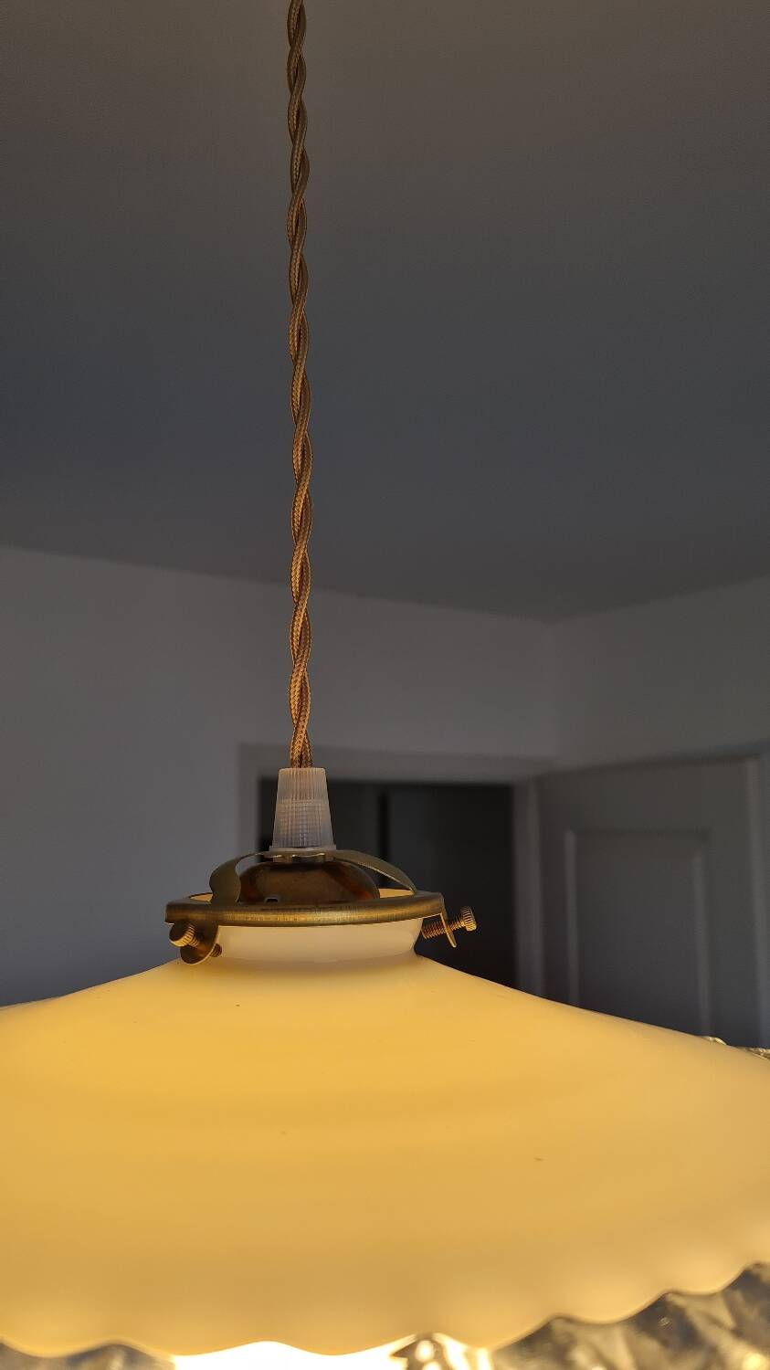 Vintage opaline chandelier