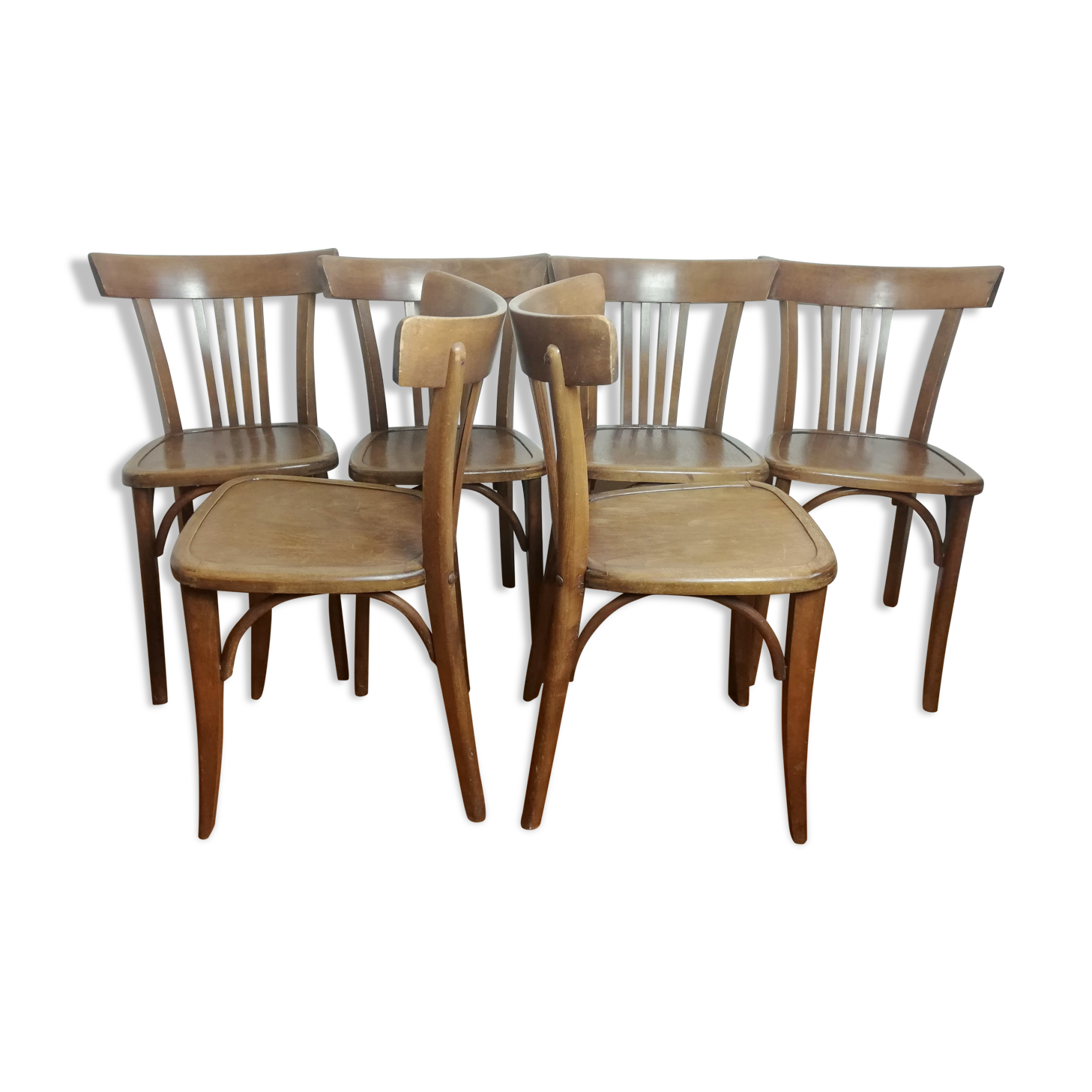 Suite of 6 chairs bistro Luterma for Stella