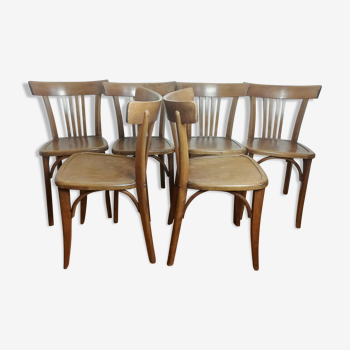 Suite of 6 chairs bistro Luterma for Stella