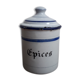 Pot à épices fer émaillé