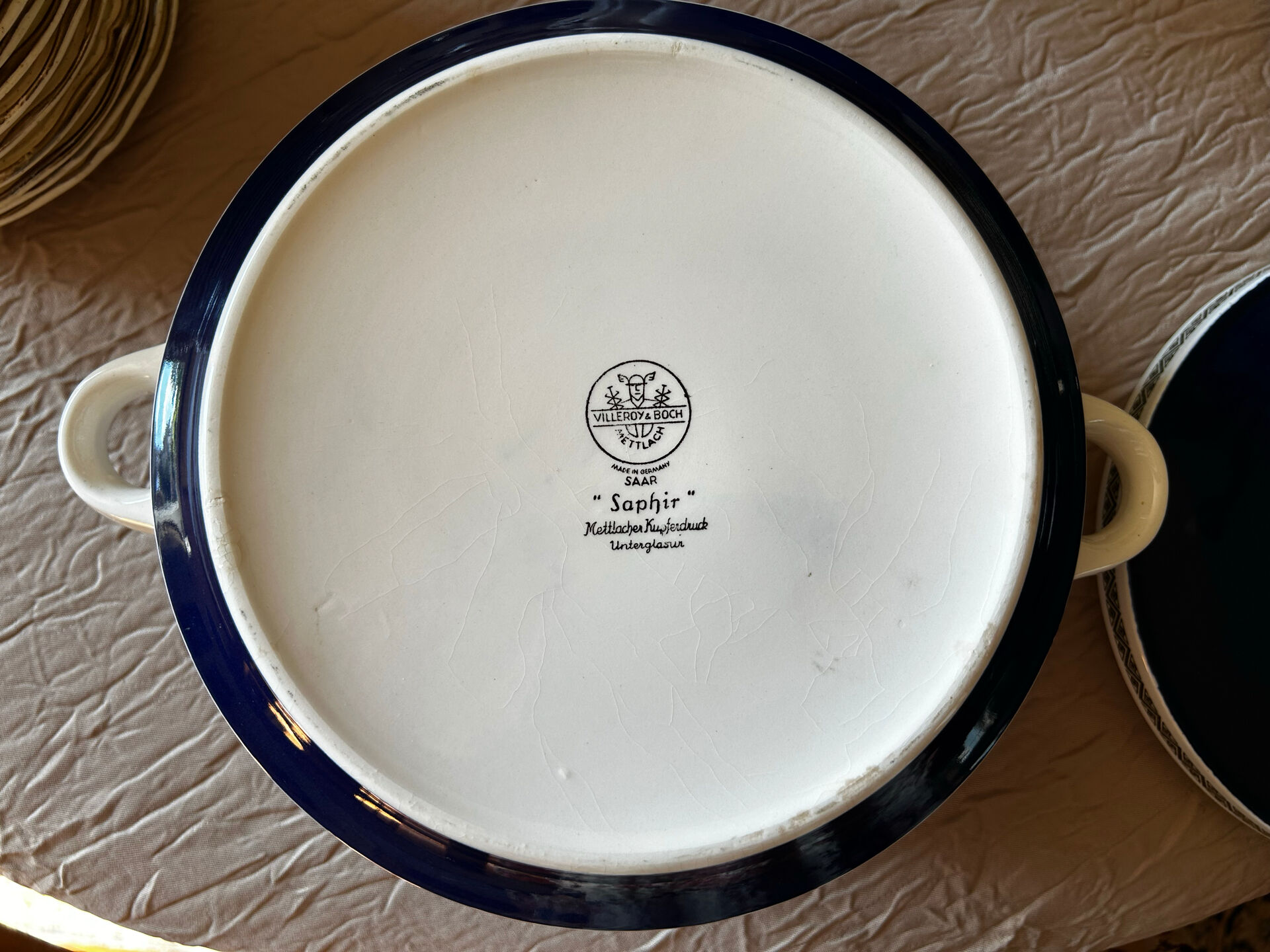 Sapphire soup tureen Villeroy and Boch