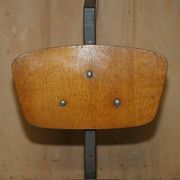 Six vintage mid-century modern folding stadium seats with new bases.