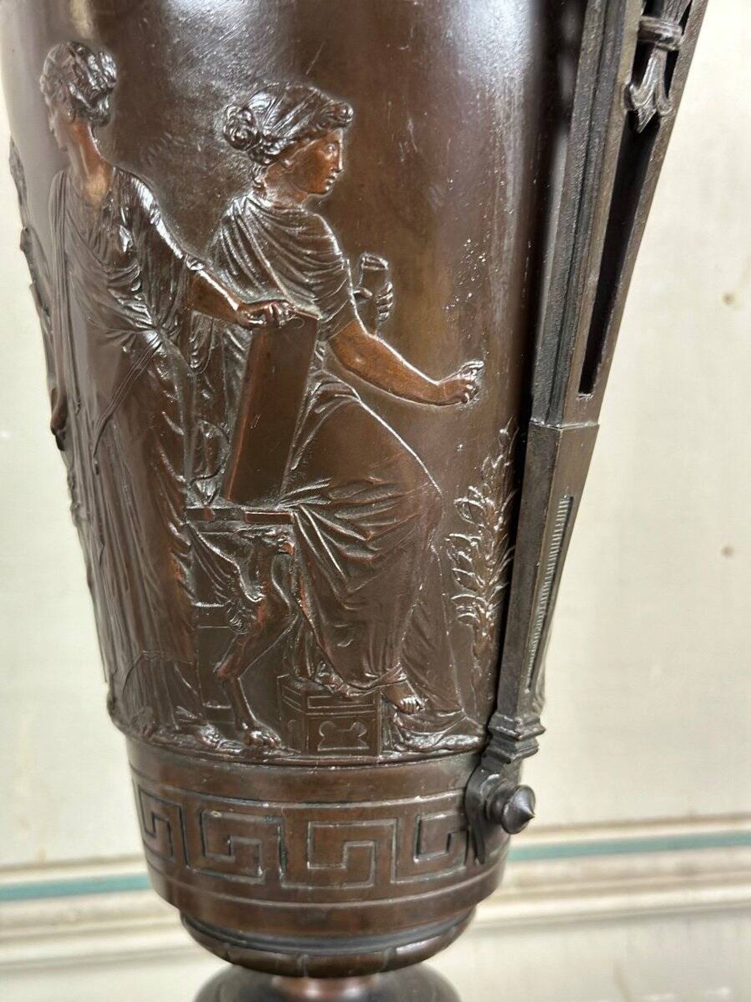 Bronze vase in the antique style, France circa 1880.