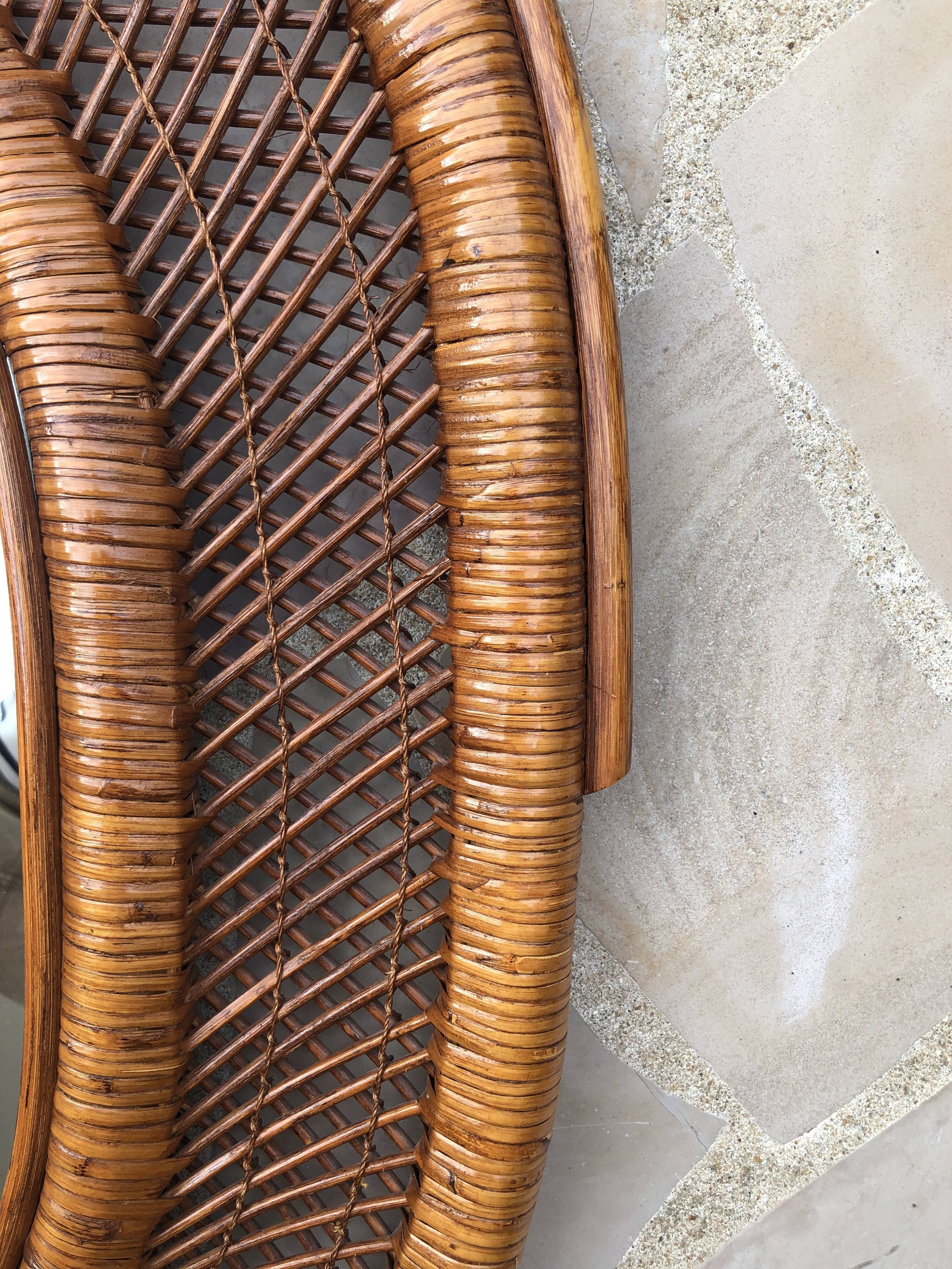 Rattan mirror - 108x82cm