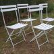 Quatre chaises de jardin anciennes