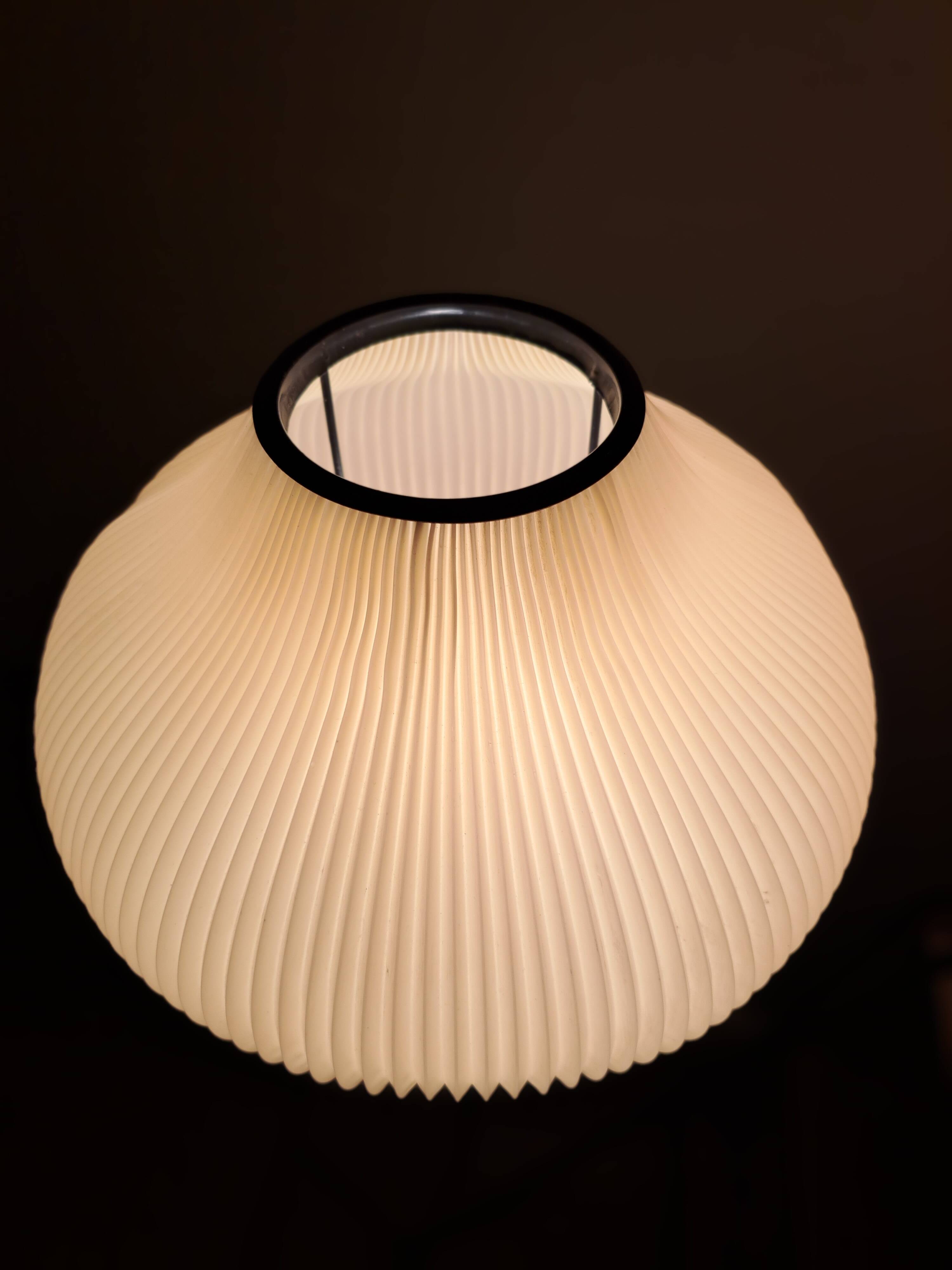 Tripod RISPAL 1950/60 pleated rhodoid floor lamp