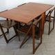 Table à abattants et 4 chaises pliantes, 1960