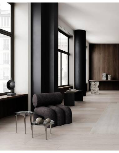 Oxidized metal table lamp, contemporary work.