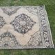 Vintage Turkish hallway rug 119x395 cm