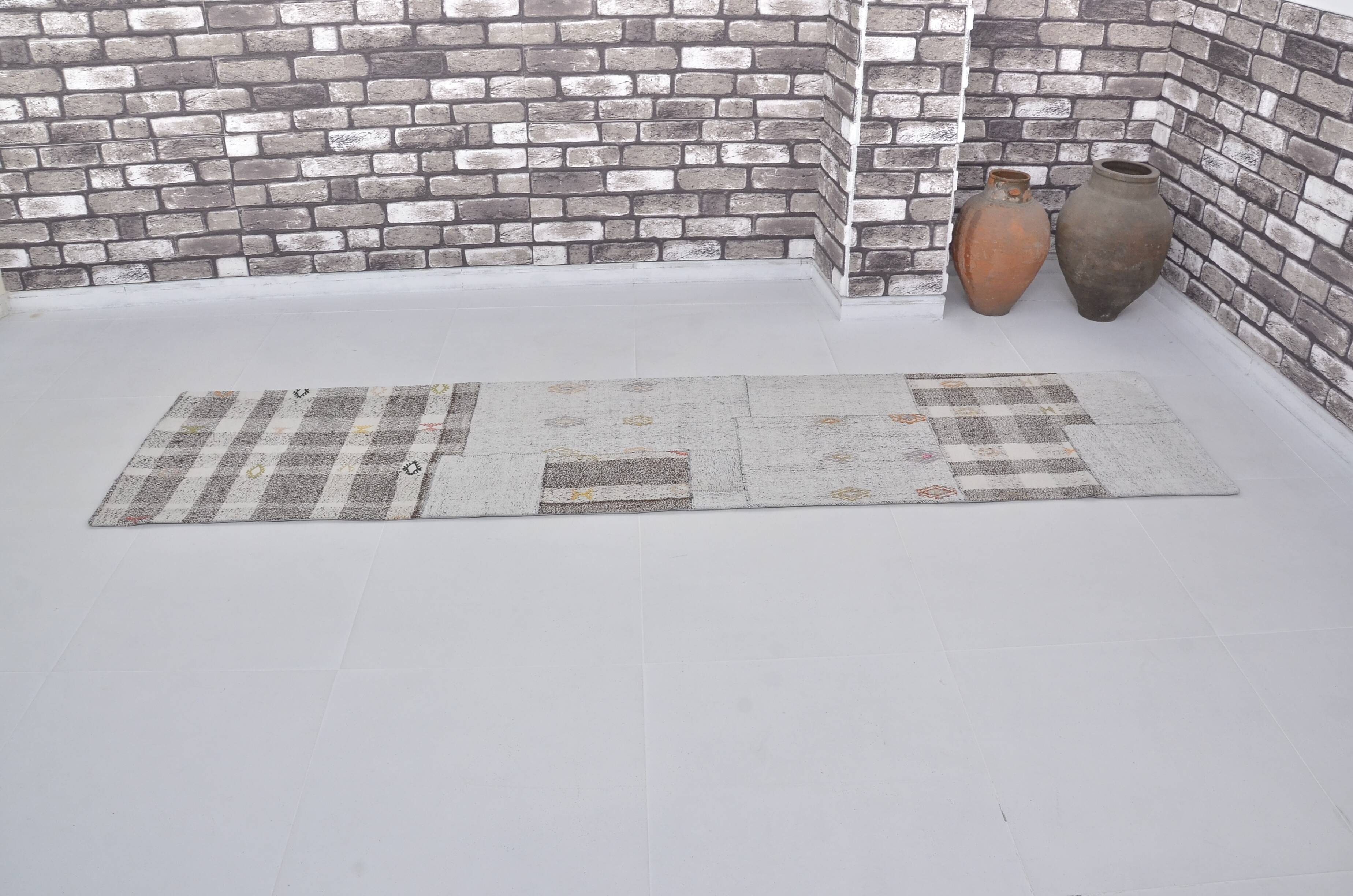 Neutral Vintage Kilim Runner Sku3830