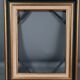 Gilded wood frame gold leaf / lacquered 40x32 cm, foliage 35x22 cm SB