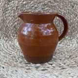 Glazed terracotta pitcher, early 20th century