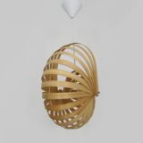 Nautilus pendant light made of wooden slats, 2000s