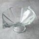 Thick engraved glass bowl, Slovakia Art Deco style