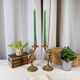 Pair of bronze “Cherubim” candlesticks