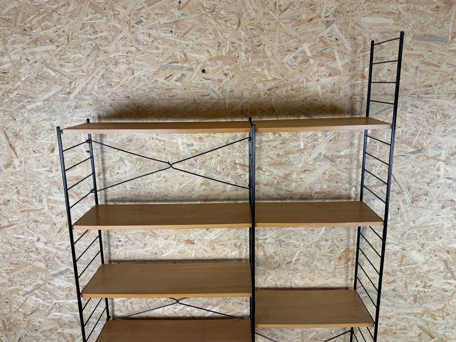 1960s 1970s Ash Shelving System Wall Unit from WHB Germany