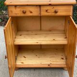 Buffet 2 portes et 2 tiroirs en pin massif