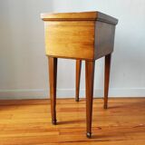 Antique walnut chiffonier bedside table