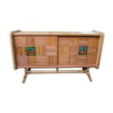 Rattan/vintage wicker sideboard 50/60