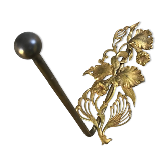 Patère art nouveau in brass