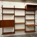 Vintage Scandinavian Teak Wall Unit by Poul Cadovius for Royal System, Cope