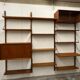 Meuble mural scandinave vintage en teck par Poul Cadovius pour Royal System, Cope