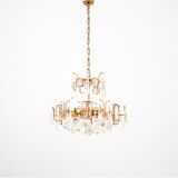 Crystal chandelier, Northern Europe, 1950s
