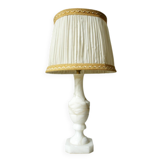 Alabaster baluster lamp 1960