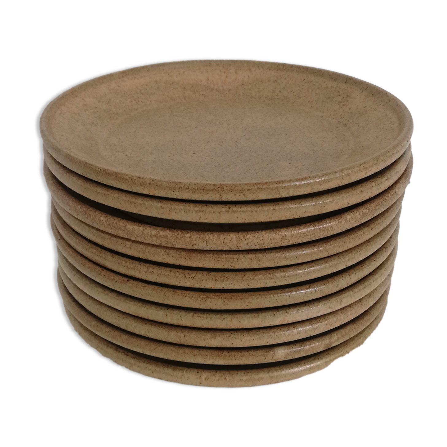 Vintage stoneware dessert plates