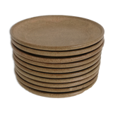 Vintage stoneware dessert plates