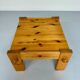 Vintage brutalist coffee table Swedish pine design Yngve Ekström Swedese