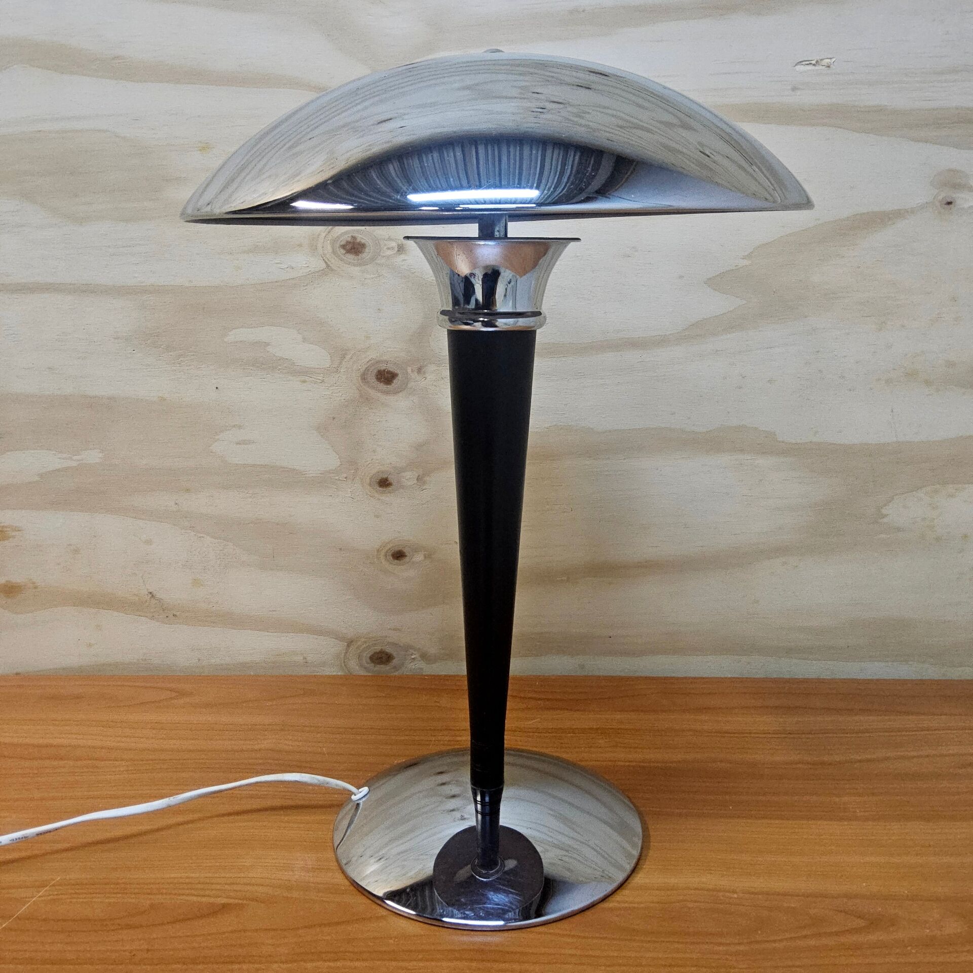 Vintage Ikea Mushroom Dakapo Bauhaus / Art Deco chrome lamp