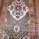 Tapis couloir en poil de chameau persan antique fait main 4' x 15,2' (122 cm x 463 cm) années 1880 - 1B556