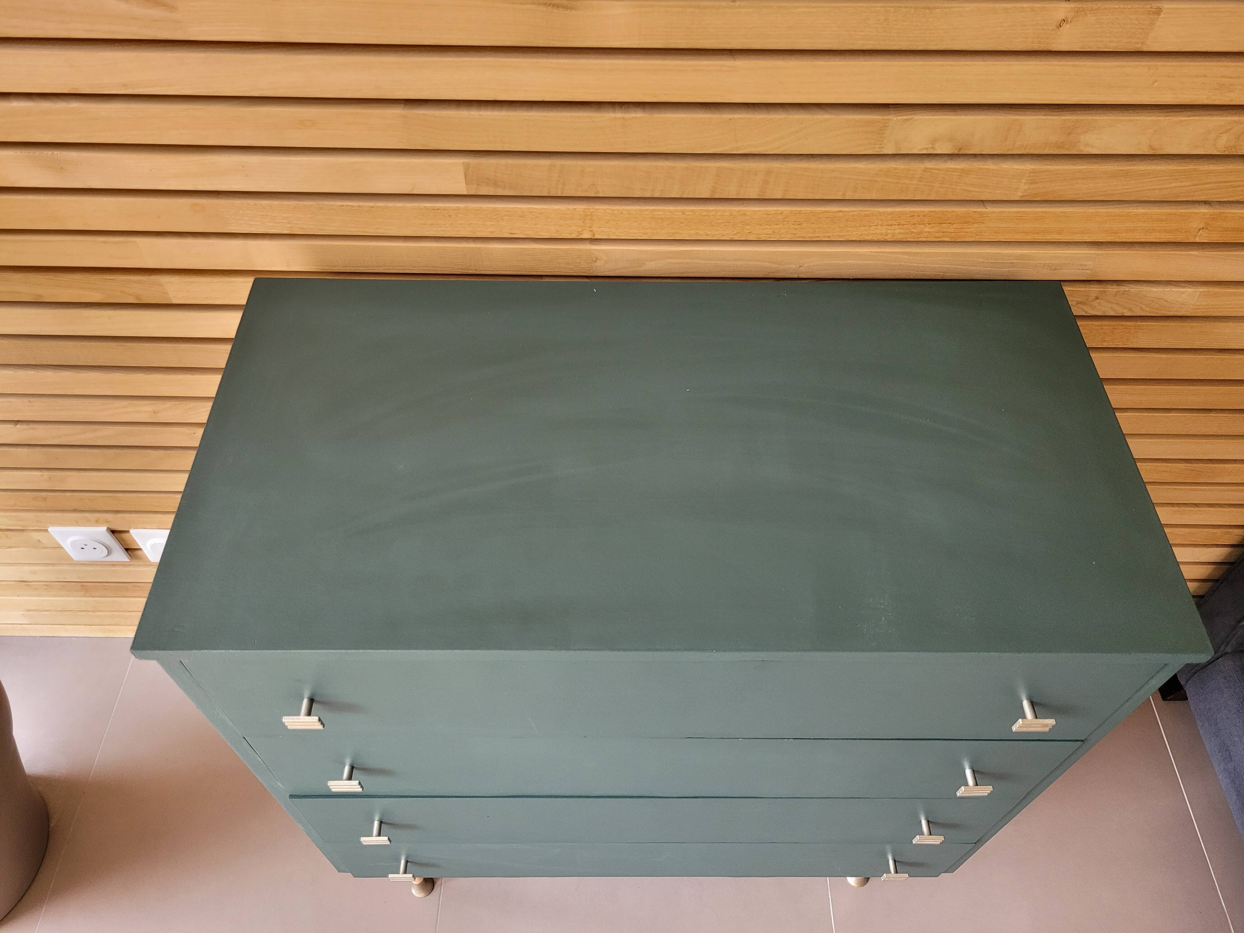 Commode vintage années 60 pieds fuseaux