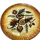 Two Quimper earthenware plates signed Fouillen circa 1960