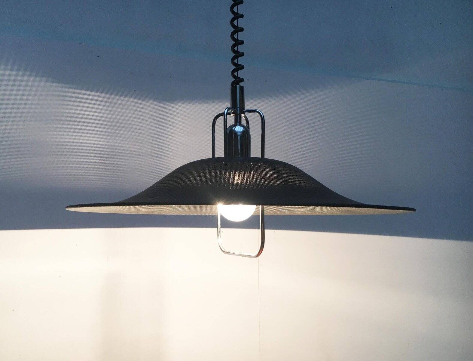 Vintage German Postmodern Metal Pendant Lamp from Cosack