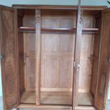 Art Deco walnut wardrobe