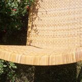 Chaise en bois et osier