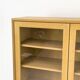 Mid Century Display Case in light oak by WK Möbel, 1970s