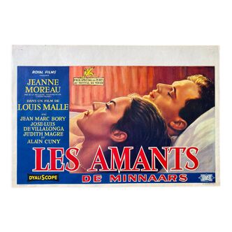 Affiche cinéma originale "Les Amants" Jeanne Moreau, Louis Malle 1958